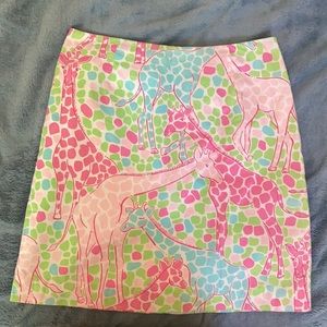 Lilly Pulitzer ✦ Giraffe Print Skirt ✦ Pastels ✦